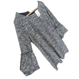 NWT luxology Stylish Bell Sleeve Tweed Dress